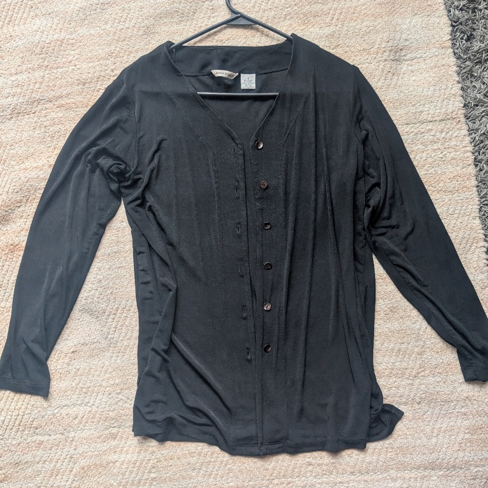 Laura Ashley Black Cardigan Jacket
